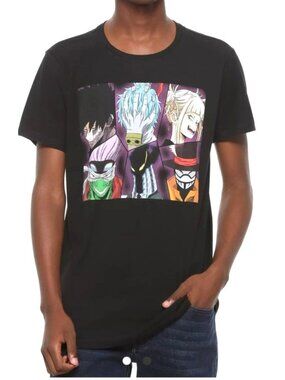 My‎ Hero Academia Villains Graphic Black T-Shirt Mens Medium Funimation